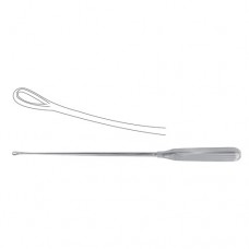 Sims Uterine Curette Blunt - Malleable - Fig. 16 Stainless Steel, 35 cm - 13 3/4" Width 40 mm